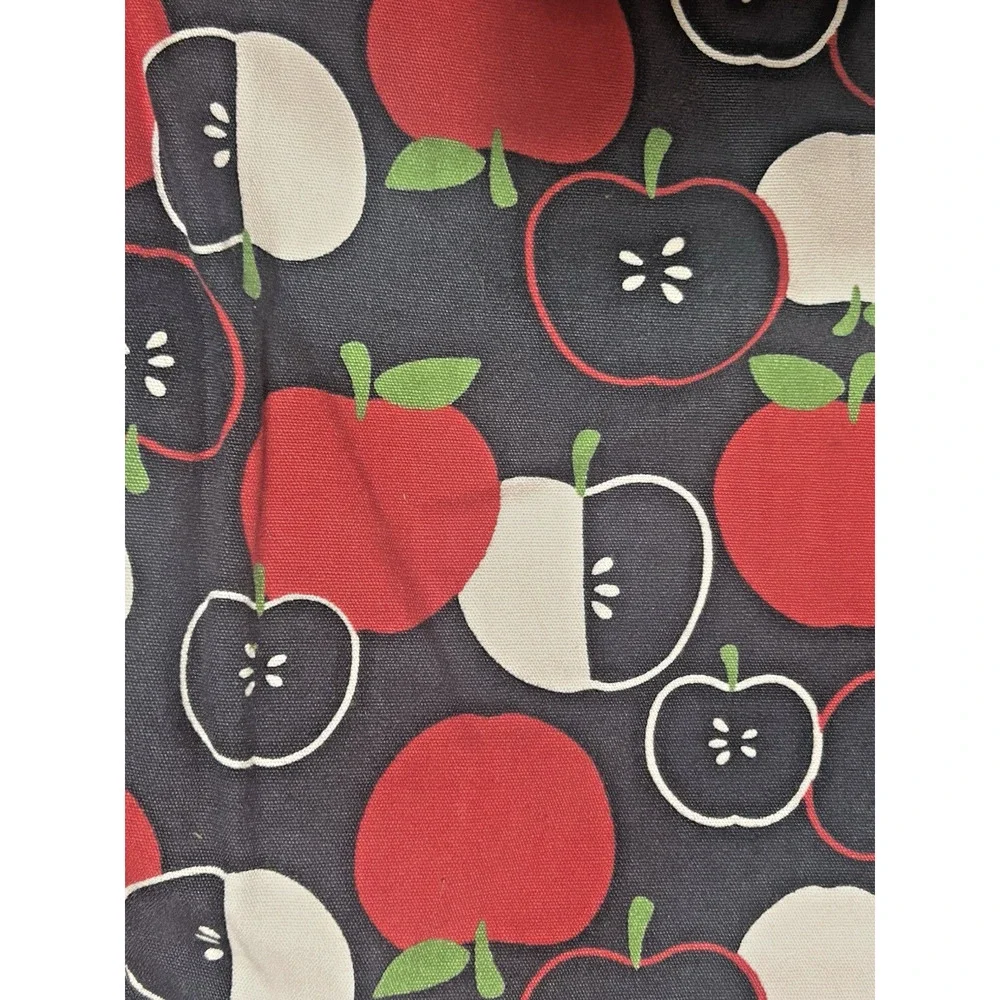 Gymboree Girls Apple Print Bermuda Shorts Size 9 Navy Cotton